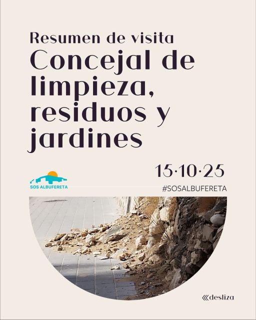 🤍💙 Buenos días vecinos, os compartimos el detalle completo de la visita del nuevo concejal de limpieza, gestión de residuos y parques y jardines. 
Le compartimos la Agenda general de temas que veis en las fotos, un dossier recopilatorio de las reuniones anteriores con la concejalía desde 2022 e hicimos un recorrido de más de 1 hora por el barrio. 
Durante la visita el técnico que lo acompañó hizo fotos para tener referencia del estado del barrio. 
Al final de la visita el concejal le propone a Christina mantener contacto telefónico mensual. Para poder estar al tanto de las intervenciones del Ayuntamiento
de una forma más ágil que con una reunión anual.
Se propondrá una nueva visita en breve para terminar el recorrido completo y llevar a los detalles de la Avda. Villajoyosa y La Isleta. 👌🏾

Seguimos luchando 💪🤍💙

Y… si, lo que veis en alguna foto… es un trasero 🤦🏽‍♀️

——
@alicanteayto @ppalicanteciudad @psoe_ayuntamiento_alicante @compromisalacant @vox.alicante.capital @eualacant @informacion.es @12tv_alicante @ondaceroalicante @radioalicante @coordinadoraalicantelimpia @alicantepress @alicantenecesita @hacesalicante @alicanteextra